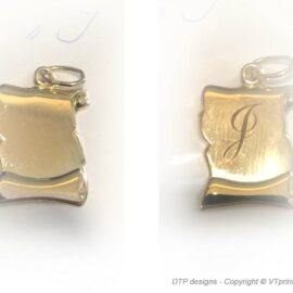Portrait / Initials – Laser Engraving – glass / gold / stainless steel